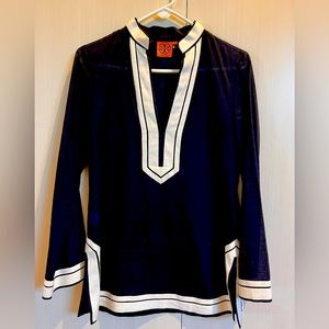 Tory Burch Long Sleeve Linen Tunic